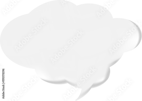 The speech bubble is voluminous.