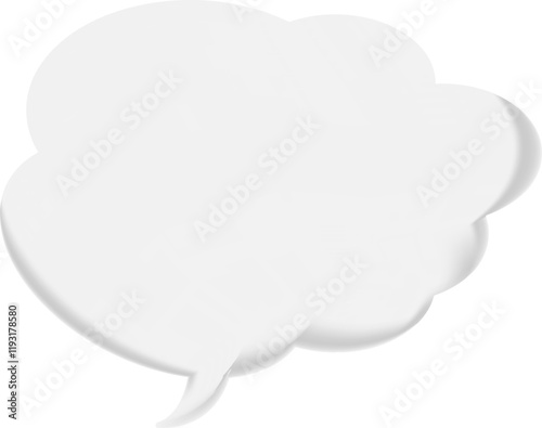 The speech bubble is voluminous.