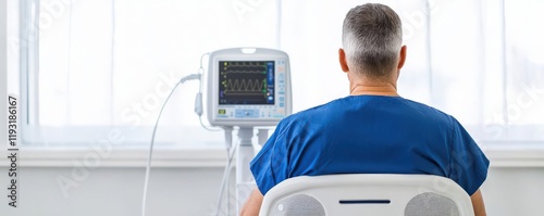 remote health concept. Remote dialysis monitoring services ensuring patient safety and compliance at home