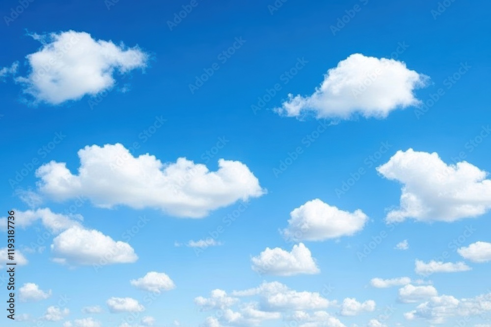 Bright and fluffy white clouds scattered across a clear blue sky, perfect for conveying a sense of tranquility and openness. Bright and fluffy white clouds scattered across a clear blue sky, perfect for conveying a sense of tranquility and openness.