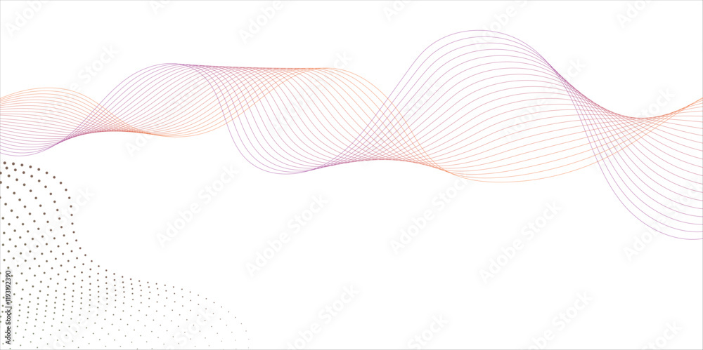 Abstract backdrop with luxury golden and colorful waves on dark background. Modern technology background, wave design. Vector illustration Abstract backdrop with luxury golden and colorful waves on dark background. Modern technology background, wave design. Vector illustration