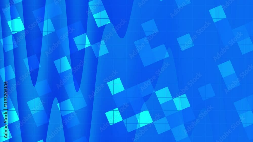 Abstract Blue Geometric Pattern