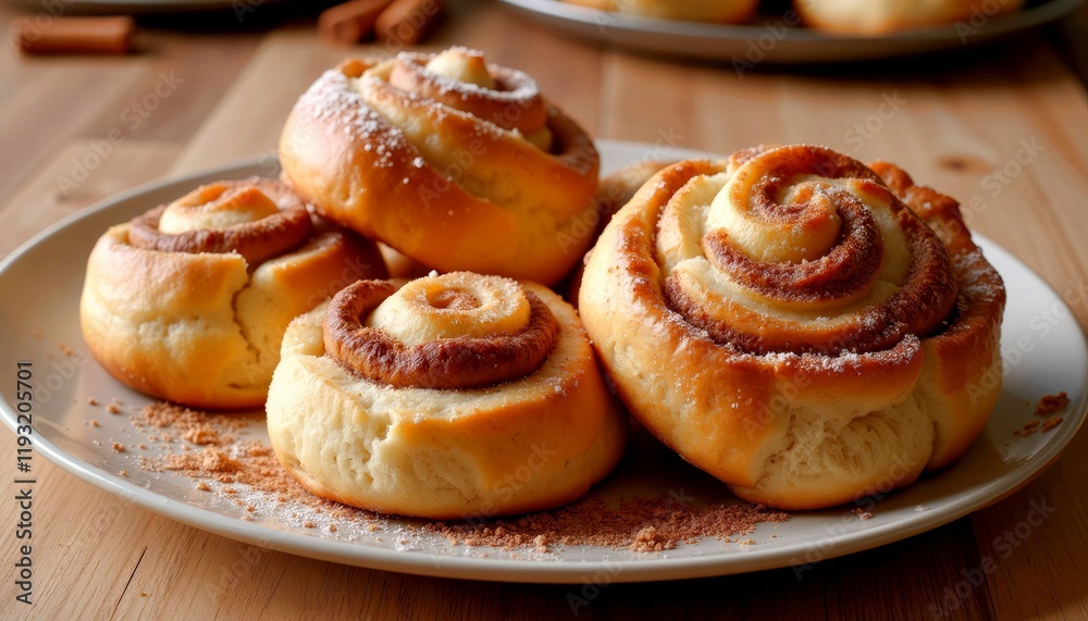 Fresh Homemade Cinnamon Rolls with Cream Cheese Frosting Fresh Homemade Cinnamon Rolls with Cream Cheese Frosting