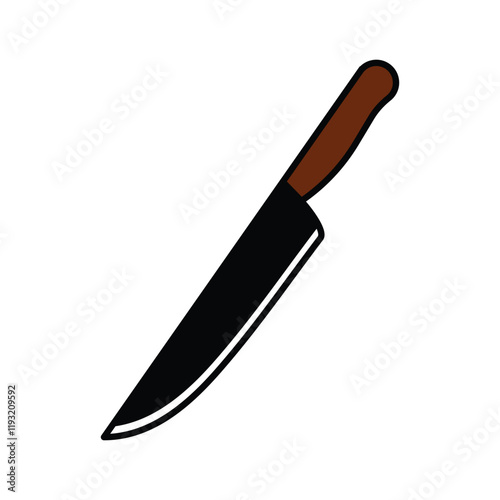 Set of kitchen knife icon collection. Knife symbol Vector Illustration.