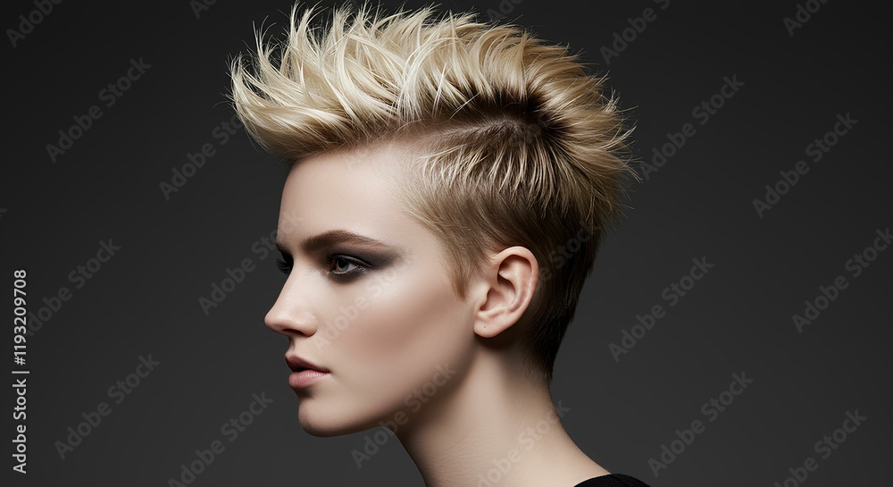 Stylish Woman with Unique and Trendy Hairstyle – Perfect for Hair Salon Ads, Hairstyling Campaigns, Fashion Branding, and Beauty Promotions Stylish Woman with Unique and Trendy Hairstyle – Perfect for Hair Salon Ads, Hairstyling Campaigns, Fashion Branding, and Beauty Promotions
