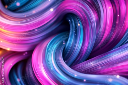 A sparkling vector design of fireworks in spiral patterns, creating a hypnotic and dazzling effect