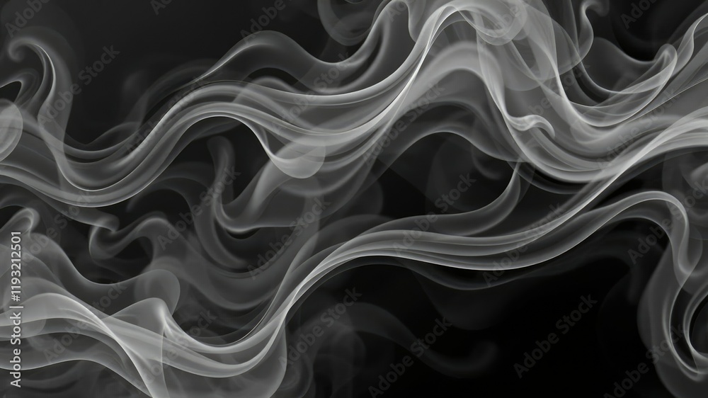 Fototapeta premium Abstract swirls of smoke creating a mesmerizing texture, pattern, flowing