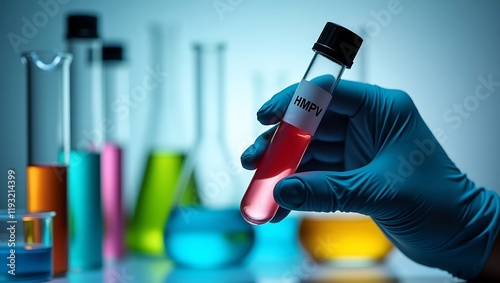 Blood sample tube for Metapneumo virus test, metapneumo virus can cause respiratory disease