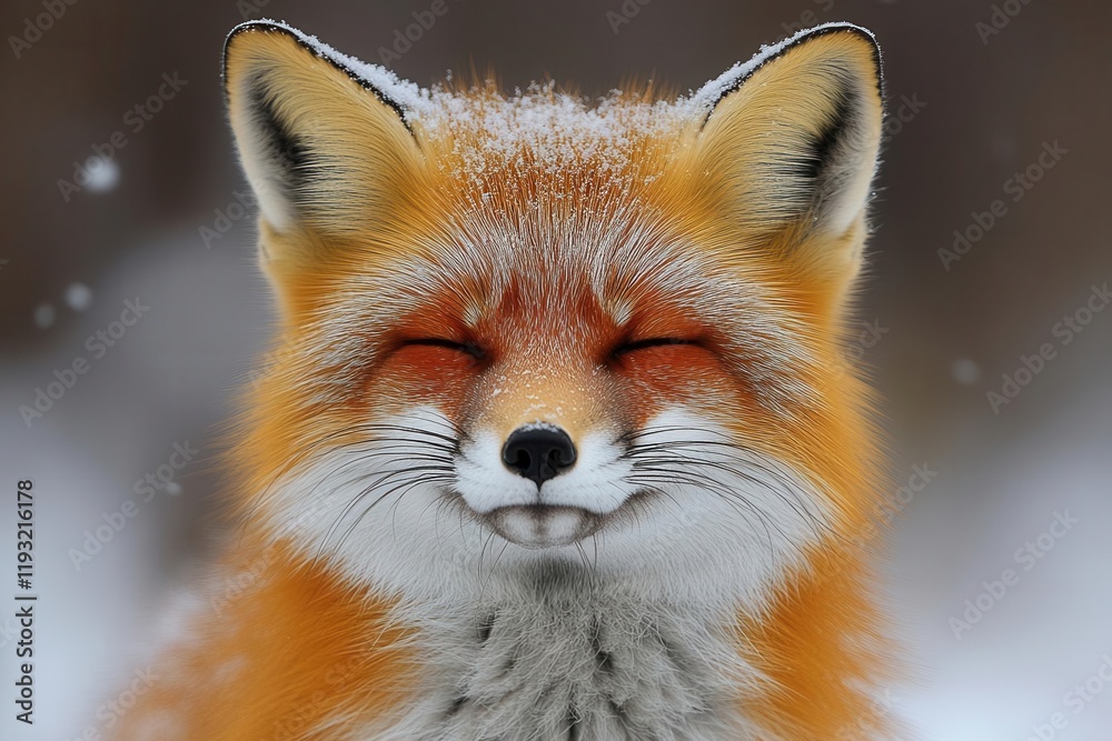 Obraz premium a vibrant red fox with bright fur, captured in its natural habitat, displaying the keen intelligence and playful nature of this beautiful wildlife creature