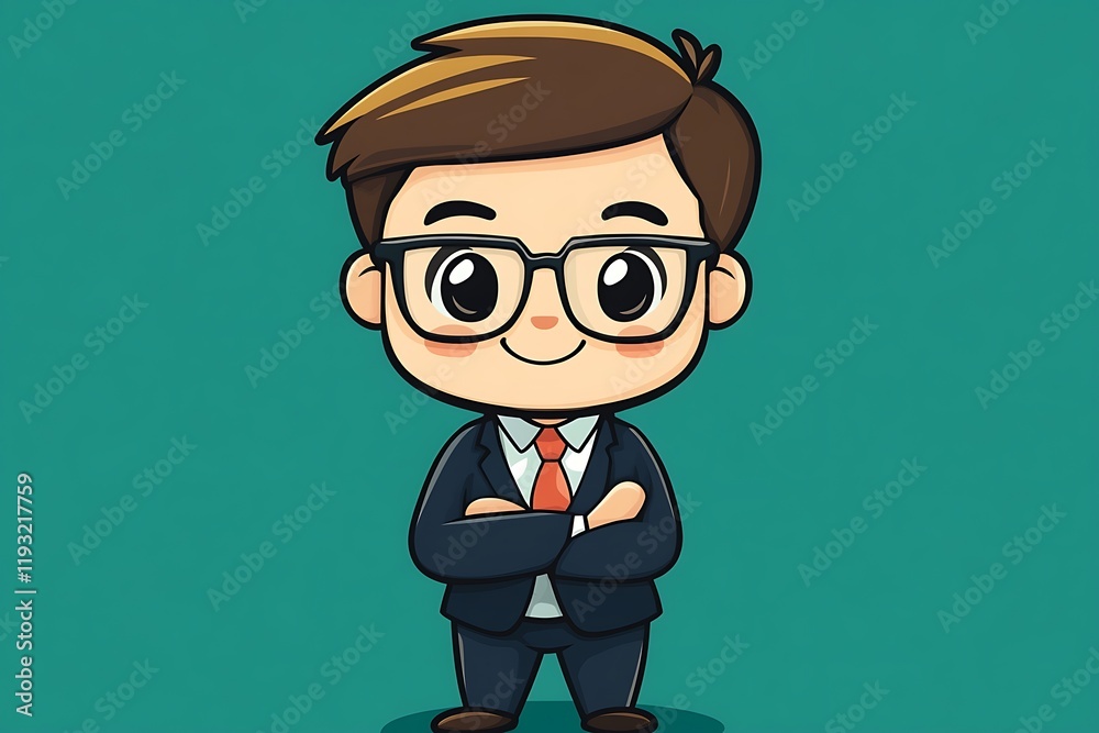 Successful Businessman Cartoon Illustration1 Successful Businessman Cartoon Illustration1