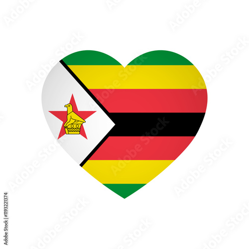 Free Download Zimbabwe flag - rectangle colorful flag representing a country cultural identity and heritage. The essence of national pride and unity. Attached by the corners in a paper album - GFXLoad