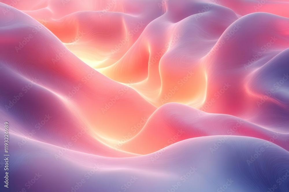 Obraz premium abstract background radiating tranquility and serenity, featuring soft pastel colors and flowing shapes that evoke a sense of calm, perfect for meditative or relaxing themes