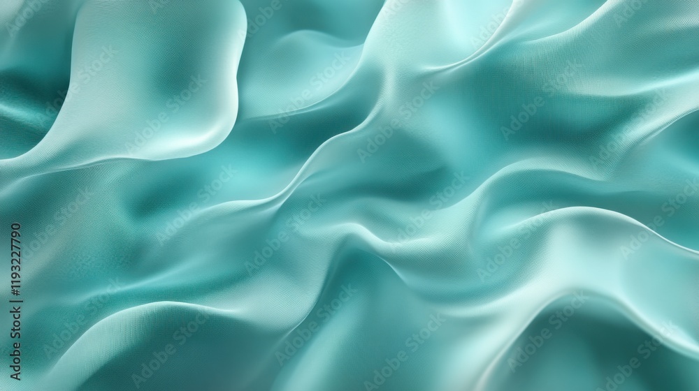 Obraz premium Aqua Teal Silk Fabric Gradient Background