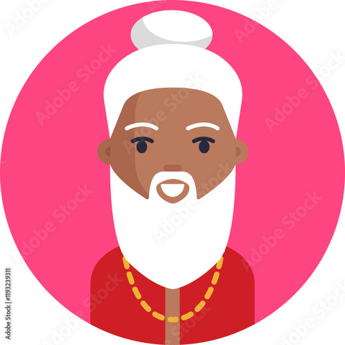 Traditional Guide: Represents the knowledgeable priest who performs and guides the sacred rituals of a Hindu wedding ceremony.
