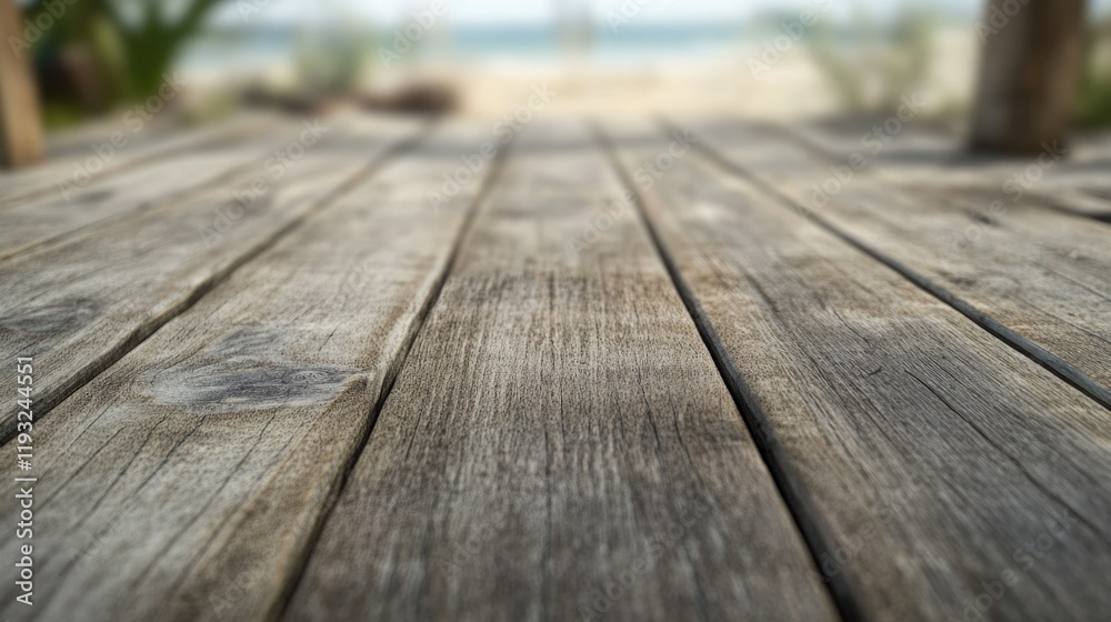 Wooden Pier Overlooking Ocean Wooden Pier Overlooking Ocean