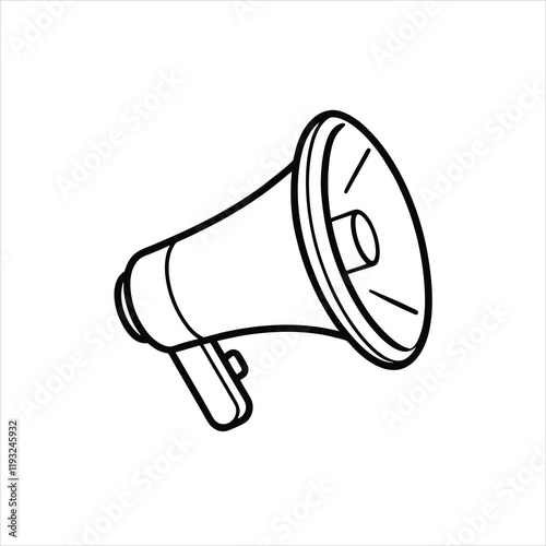 Audio Loudspeaker Icon Vector on White Background