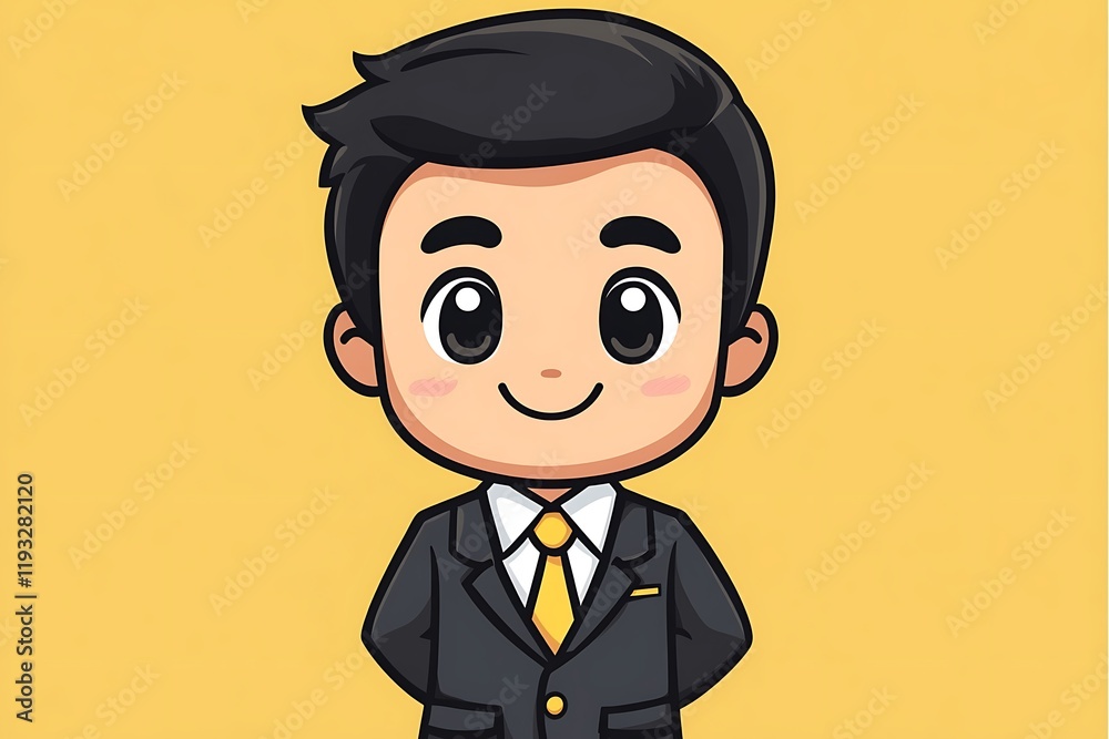 Smiling Young Man Vector Illustration Smiling Young Man Vector Illustration