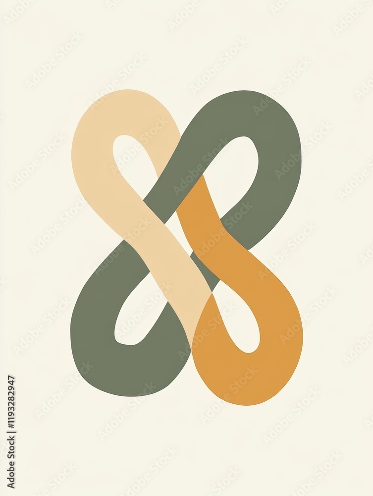 Fototapeta premium Elegant abstract design with flowing lines.