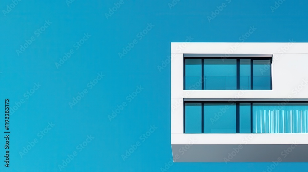 Modern passive house with large tripleglazed windows, passive house, sustainable architecture design Modern passive house with large tripleglazed windows, passive house, sustainable architecture design