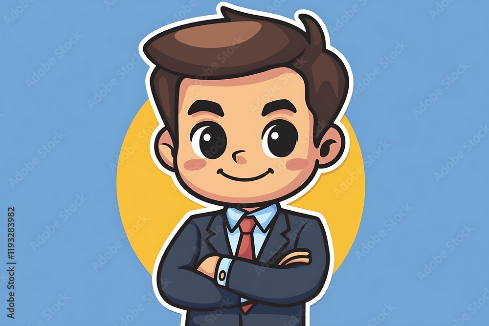 Cute Cartoon Businessman Drawing1 Cute Cartoon Businessman Drawing1