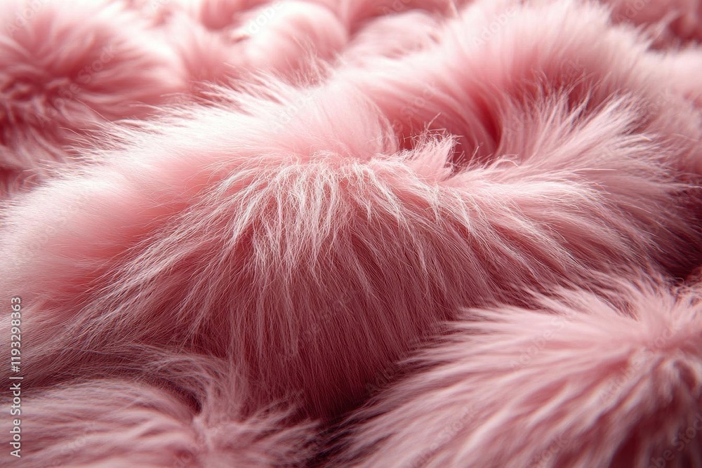 close-up shot of a plush, pink fluffy faux fur background texture, highlighting its softness and tactile appeal, perfect for fashion or interior design concepts close-up shot of a plush, pink fluffy faux fur background texture, highlighting its softness and tactile appeal, perfect for fashion or interior design concepts