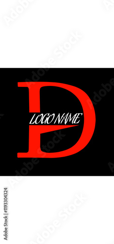 modern and minimalist letter D vector design