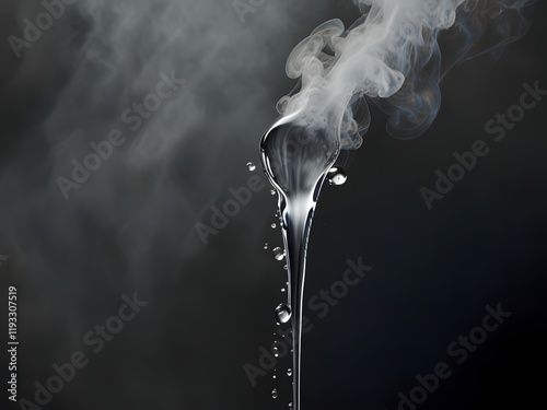 smoke on black