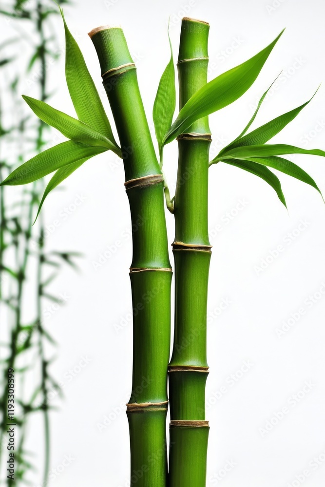 Close-up Two Green Bamboo Shoots with Leaves, Nature Minimalist Photography, Serenity Concept, Bamboo Plant, Green Leaves Bamboo, Nature photography Close-up Two Green Bamboo Shoots with Leaves, Nature Minimalist Photography, Serenity Concept, Bamboo Plant, Green Leaves Bamboo, Nature photography