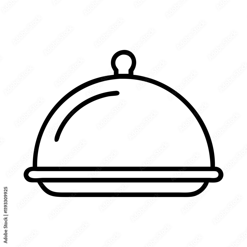 fine dining cloche covered dish icon fine dining cloche covered dish icon