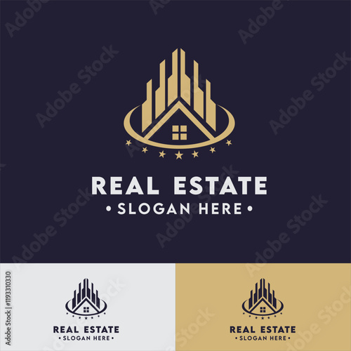 Real Estate Building Minimal Logo Design