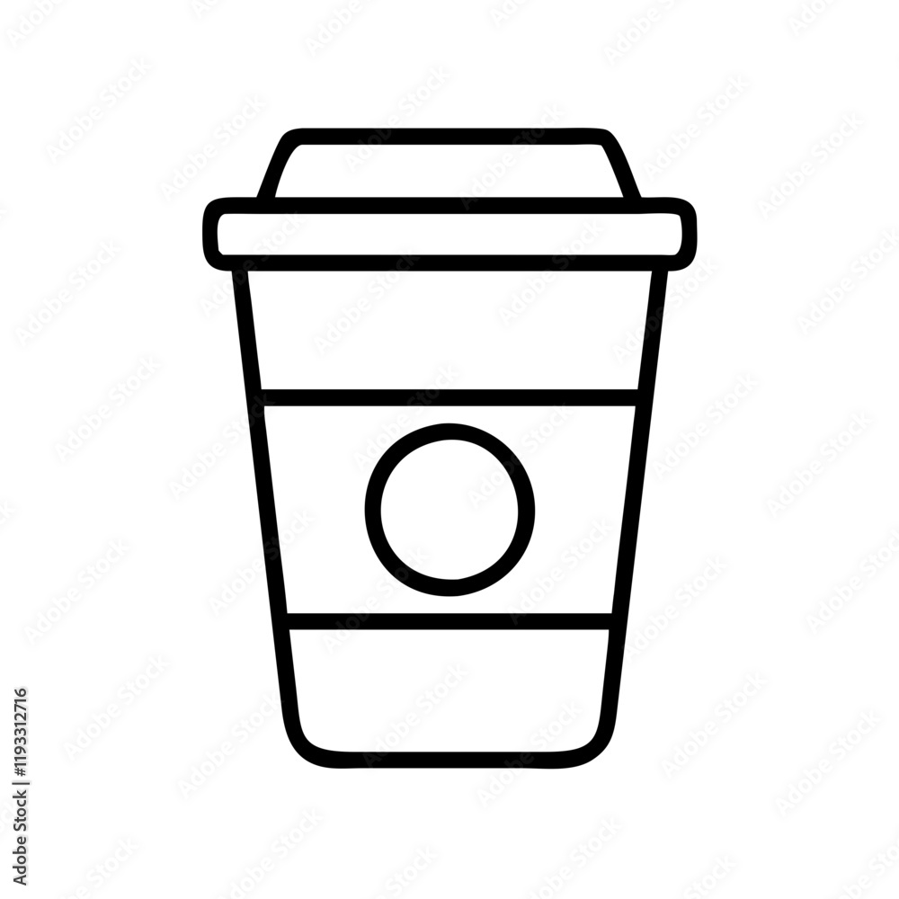takeout coffee cup icon, takeout coffee cup line art - simple line art of takeout coffee cup, perfect for takeout coffee cup logos and icons and themed design takeout coffee cup icon, takeout coffee cup line art - simple line art of takeout coffee cup, perfect for takeout coffee cup logos and icons and themed design