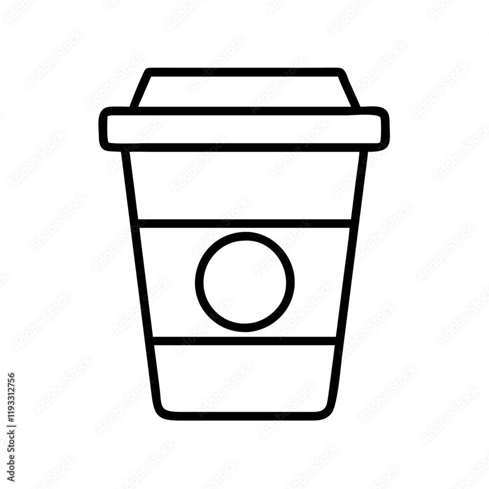 takeout coffee cup icon, takeout coffee cup line art - simple line art of takeout coffee cup, perfect for takeout coffee cup logos and icons and themed design takeout coffee cup icon, takeout coffee cup line art - simple line art of takeout coffee cup, perfect for takeout coffee cup logos and icons and themed design