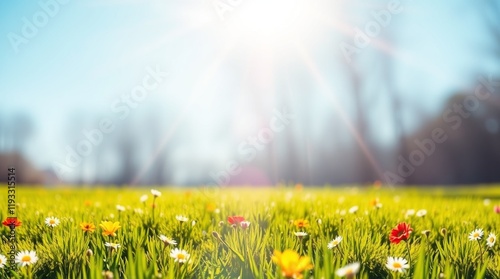 bright highlights and flowers, spring theme