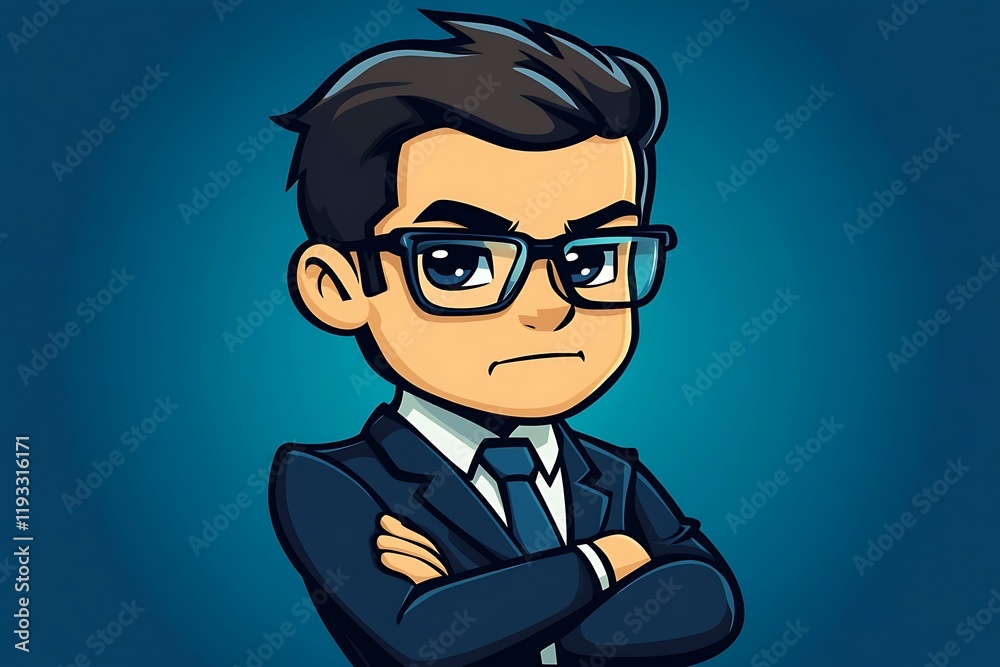 Serious Businessman Headshot Digital Art Serious Businessman Headshot Digital Art