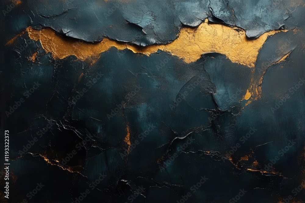 dark abstract oil painting with rich textures and striking gold accents, creating a dramatic visual experience that invites deep contemplation and emotional engagement dark abstract oil painting with rich textures and striking gold accents, creating a dramatic visual experience that invites deep contemplation and emotional engagement