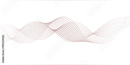 abstract wave element for design pink and white. Design template for cover, business. Abstract dynamic color lines, waves. Vector geometric backgrounds.