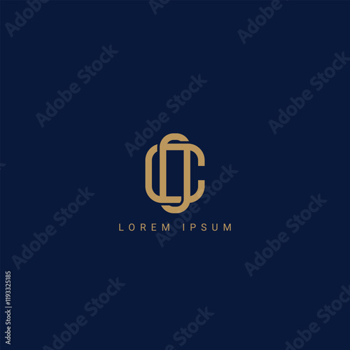 Initial letter CO, OC modern monogram and elegant logo design, premium logo on luxury background