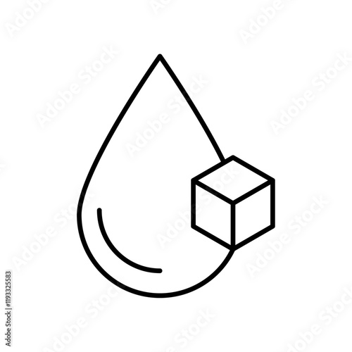 Blood sugar icon Flat illustration sign