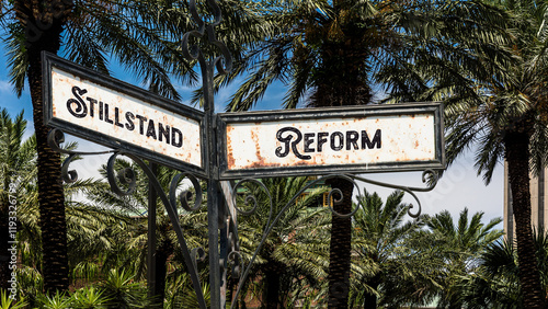 Signposts the direct way to reform versus stagnation photo