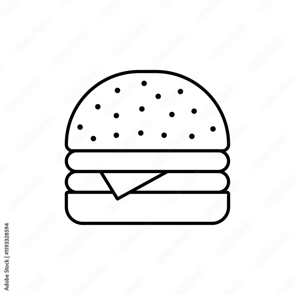 Hamburger icon Flat illustration sign Hamburger icon Flat illustration sign