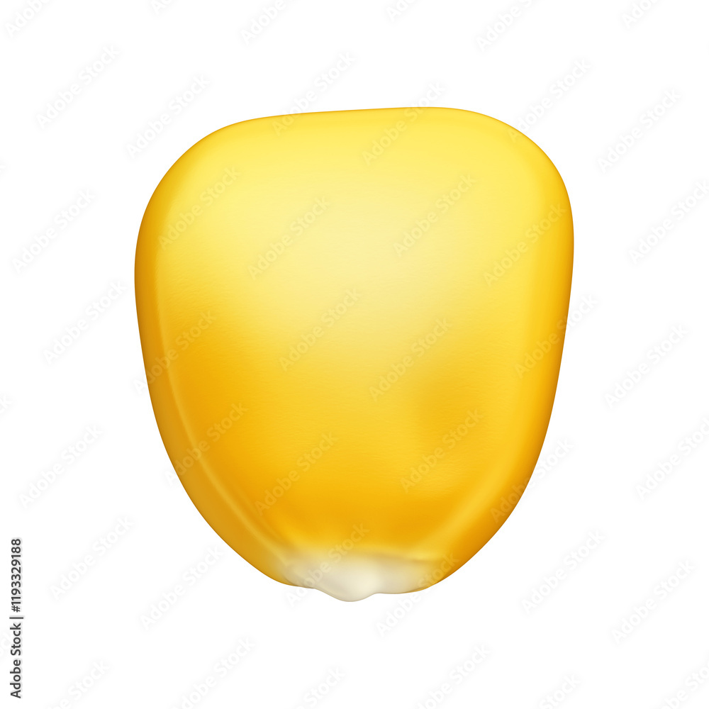 3D Asset Corn Kernel - Green Corn Seed for Planting or Eating with Isolated Background 3D Asset Corn Kernel - Green Corn Seed for Planting or Eating with Isolated Background