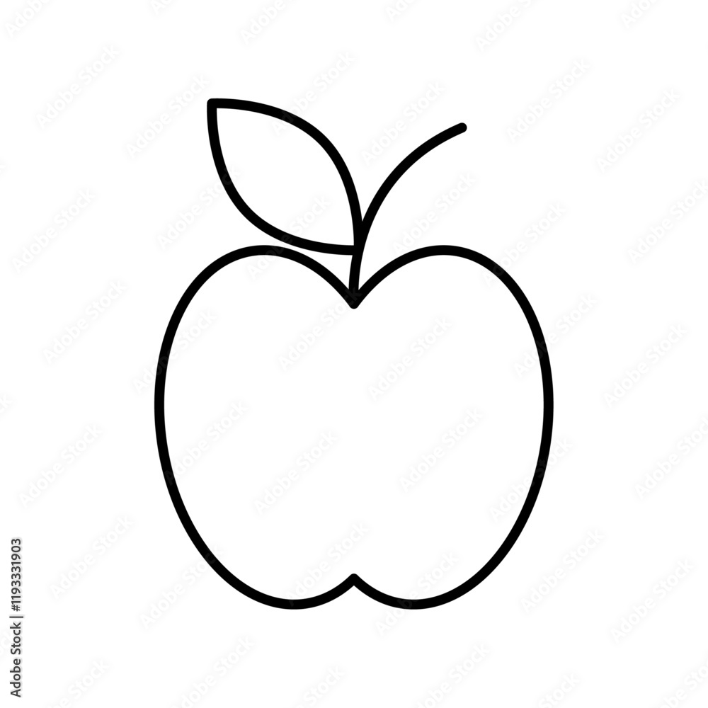 Red apple icon Flat illustration sign Red apple icon Flat illustration sign