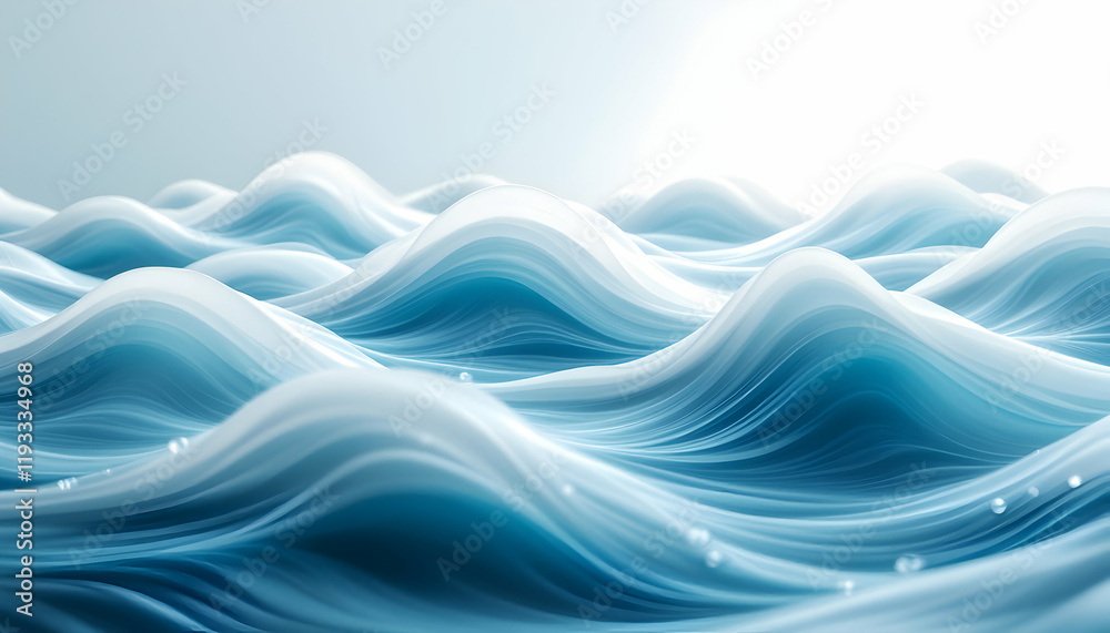 Fototapeta premium Serene Ocean Waves Abstract Background Image