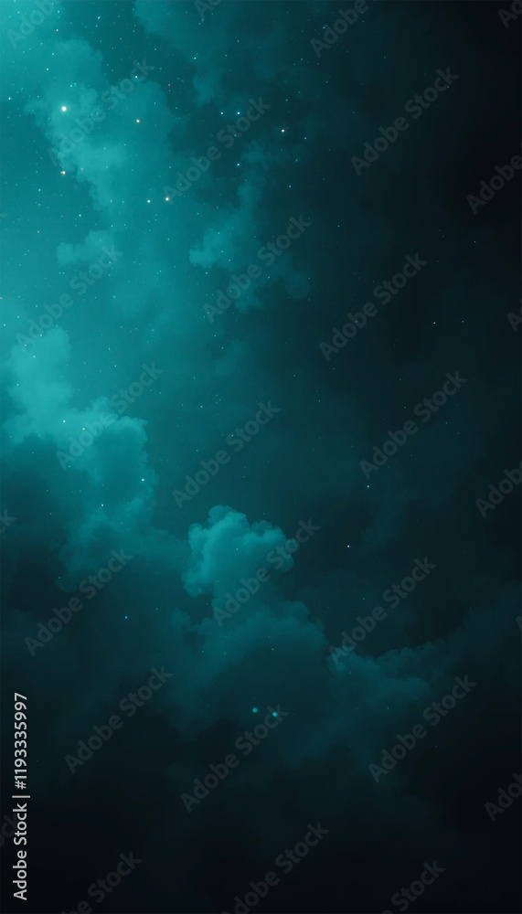 Teal abstract background with cloud-like textures Teal abstract background with cloud-like textures