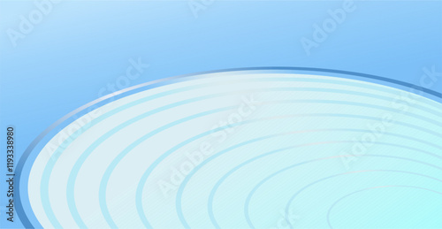 composition of empty space in blue gradations with gold curved lines as background design inspiration for graphic visual arts or decorative designs in applied arts