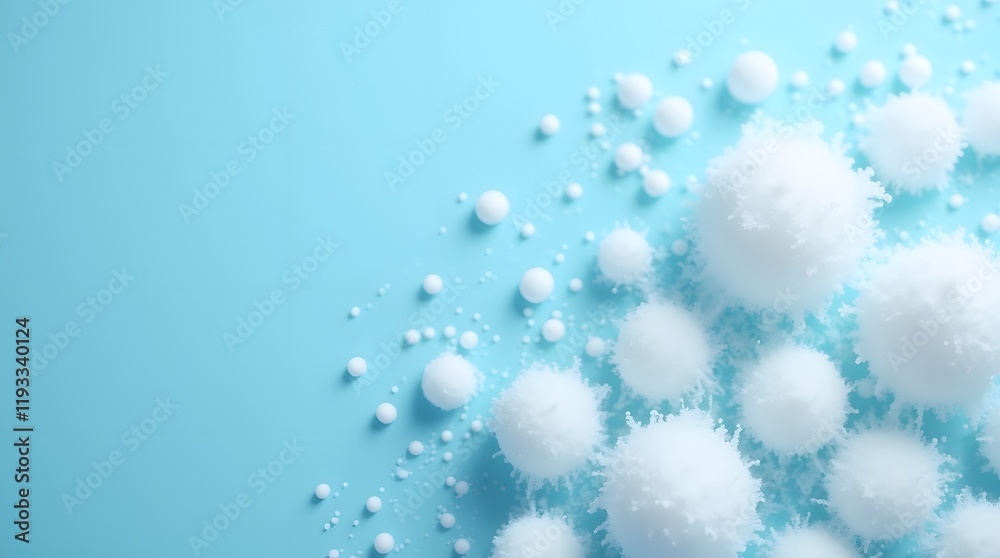 Close up with soap foam and bubbles made of shampoo, lotion, detergent. Macro photo of spume on blue background. Banner with copy space for laundry, cleaning services, beauty, skin care concept Close up with soap foam and bubbles made of shampoo, lotion, detergent. Macro photo of spume on blue background. Banner with copy space for laundry, cleaning services, beauty, skin care concept