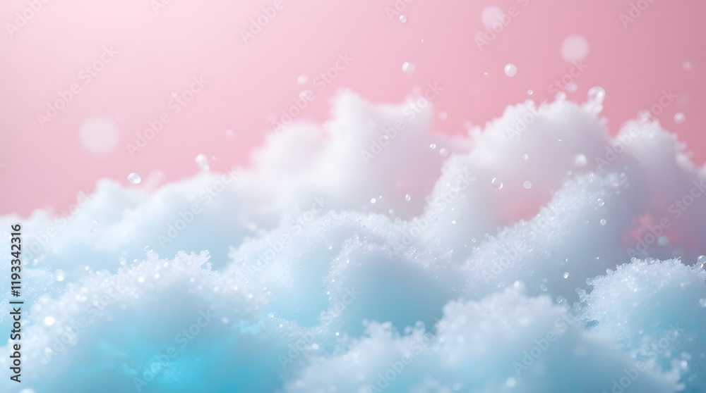 Macro photo of bubbles in water. Pink and blue background with foam made of soap, shampoo, lotion, detergent. Banner with copy space for laundry and cleaning services, beauty, skin care, spa, concept Macro photo of bubbles in water. Pink and blue background with foam made of soap, shampoo, lotion, detergent. Banner with copy space for laundry and cleaning services, beauty, skin care, spa, concept