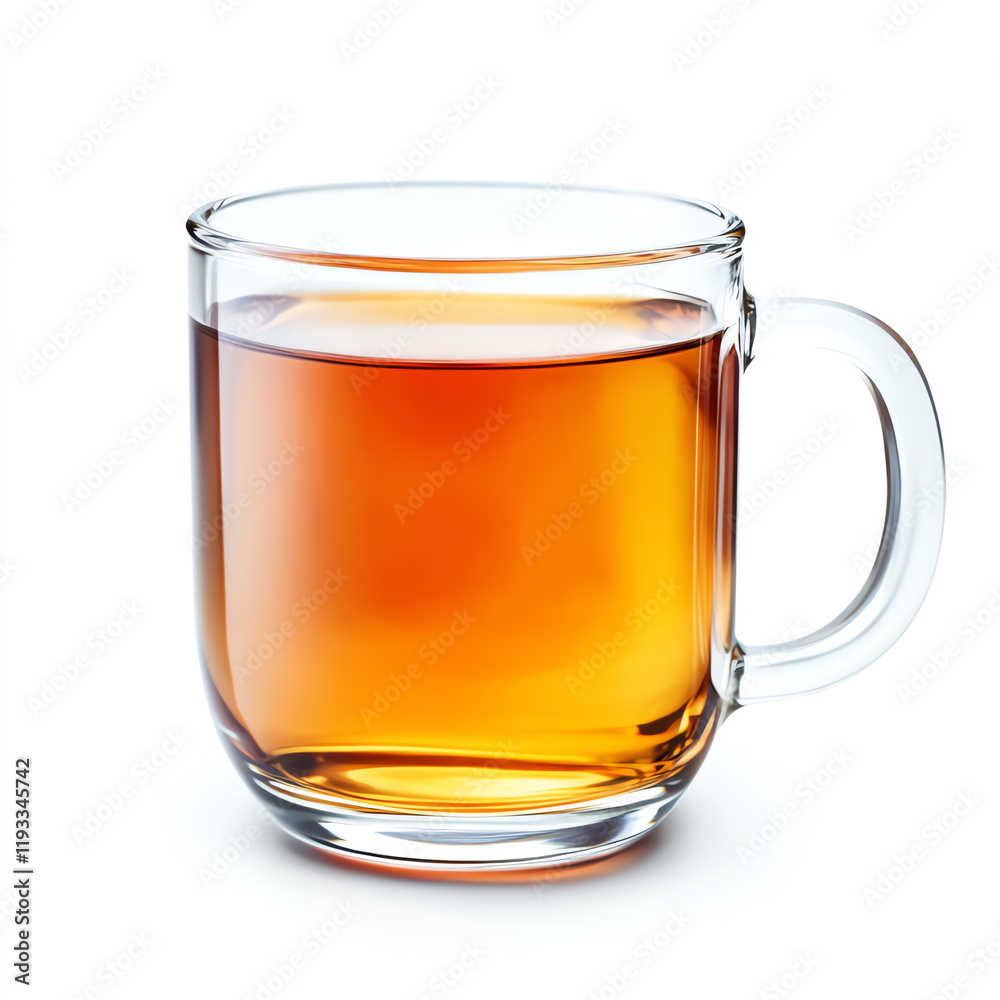 A clear glass mug filled with warm, amber-colored tea, symbolizing comfort and relaxation in everyday life. A clear glass mug filled with warm, amber-colored tea, symbolizing comfort and relaxation in everyday life.
