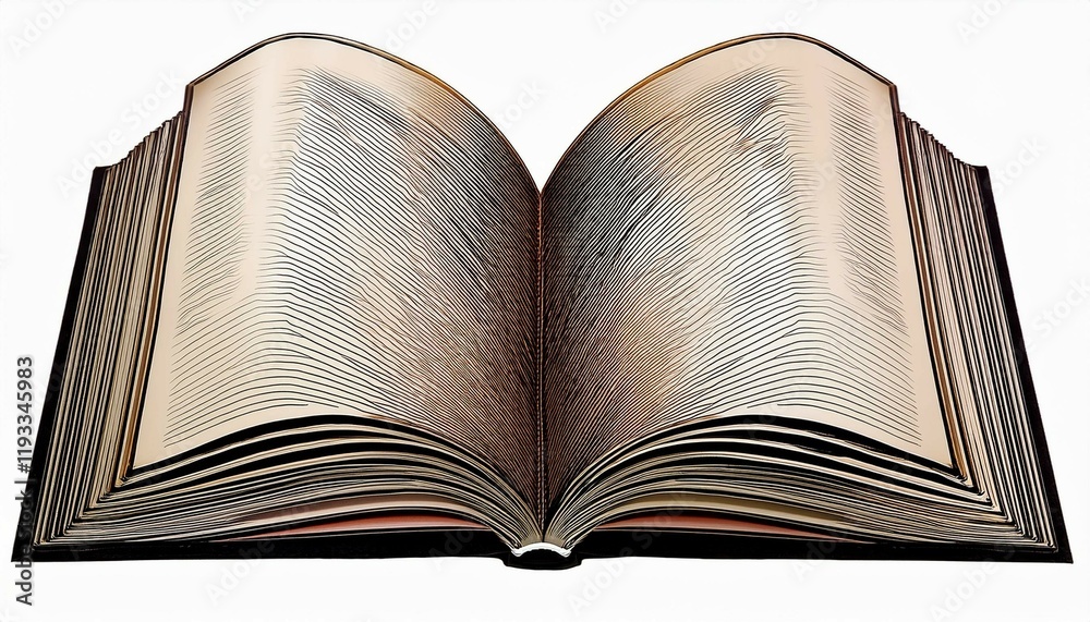 Obraz premium open old book