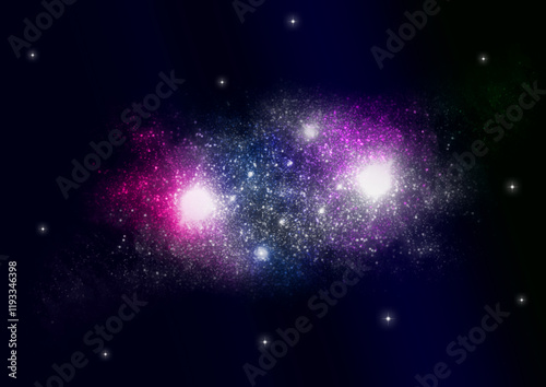galaxy in a free space.